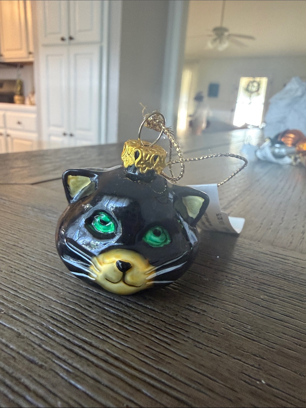 2002 hallmark black cat ornament